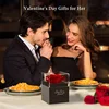 Collana con rosa rossa a forma di cuore con confezione regalo: San Valentino, anniversario, compleanno, regalo per la festa della mamma per donne, mamma, moglie 3