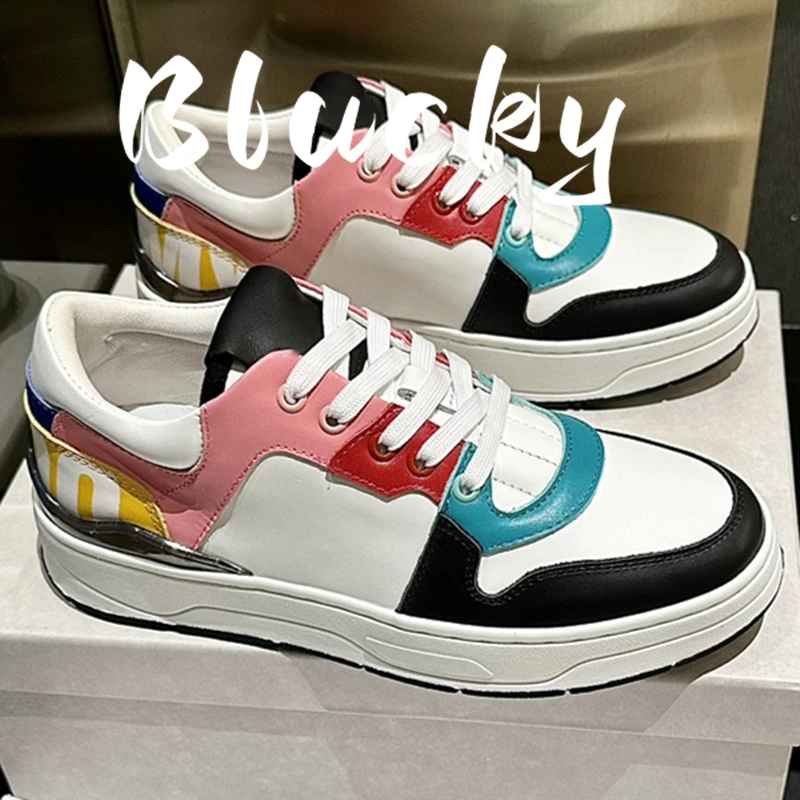 

Winter Style Women's Sports Shoes Casual Shoes Genuine Leather Material Versatile Mix Colors Comfort