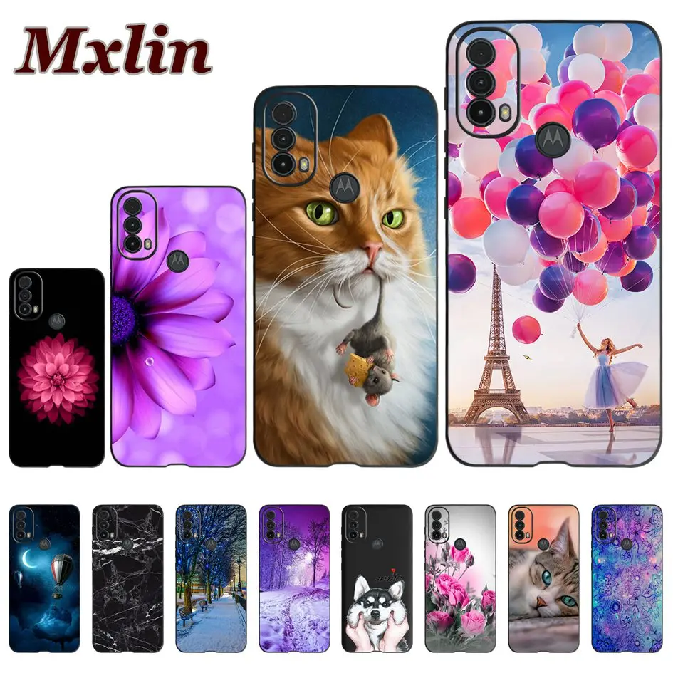 Per Motorola Moto E40 Custodia Cover Antiurto In Silicone Nero Per Motorola Moto E30 Funda Motoe30 Motoe40 E 40 E 30 Coque Soft Capa