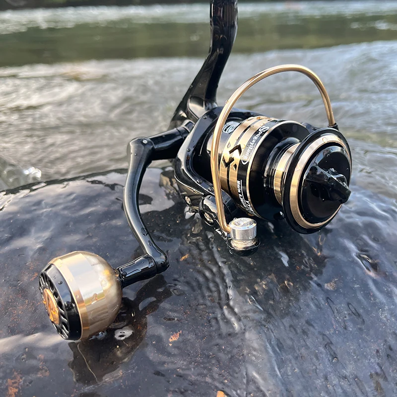 Spinning Fishing Reels Fishing Reels Spinning Fishing Accessory Sougayilang Fishing Reel Metal Spool 1000-4000 Max Drag 10kg EVA/Ball Grip Spinning Reel Saltwater Fresh for Carp Fishing
