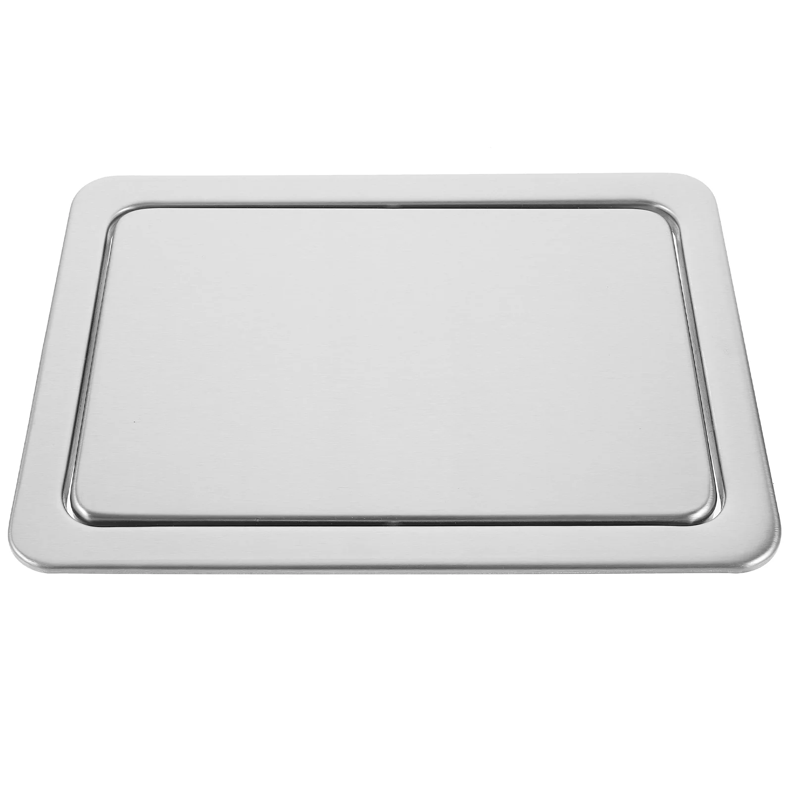

Trash Bin Swing Flap Lid Embedded Type Stainless Steel Flush Built-in Balance Swing Flap Lid for Kitchen Removable under