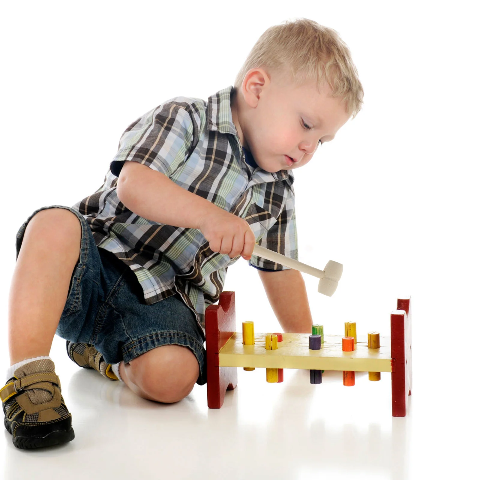 Wooden Hammer 36 Pcs Chocolate Hammer Wooden Mallet Chocolate Craft Toys Wood Mini Mallet Childrens Toys mini hammer woodworking tool wood gavel