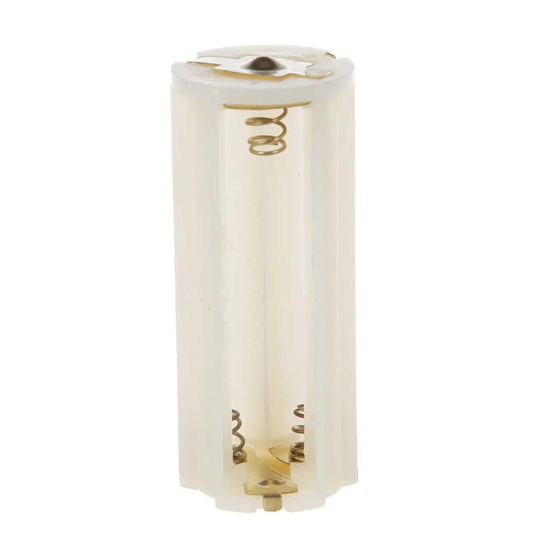 원형 AAA 배터리 홀더 케이스 상자, 흰색 컨테이너, 3x1.5V, 5 개