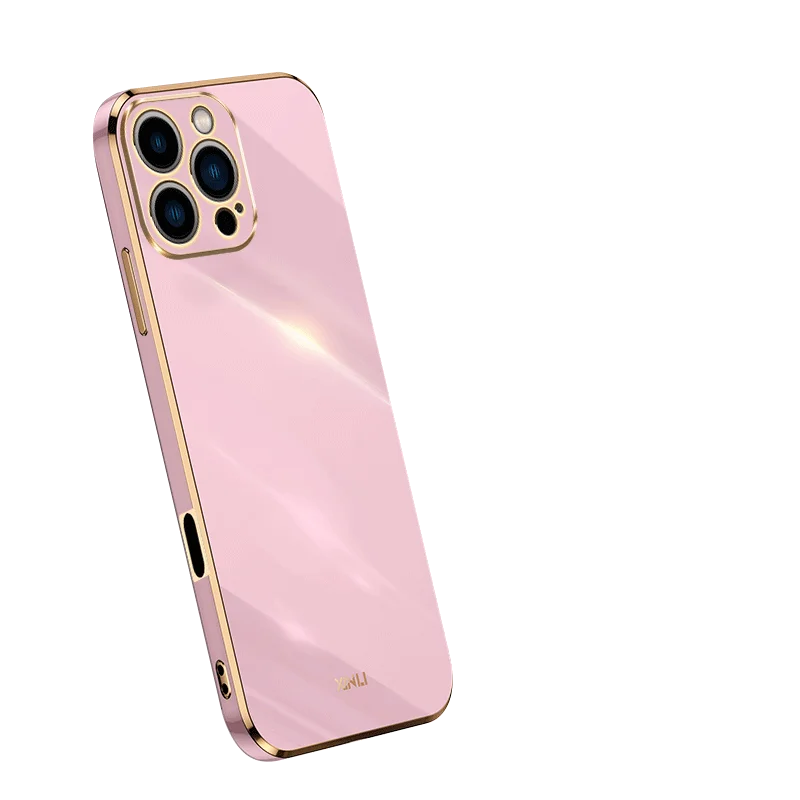 Luxury Square Plating Shockproof Soft TPU Silicone Case Cover