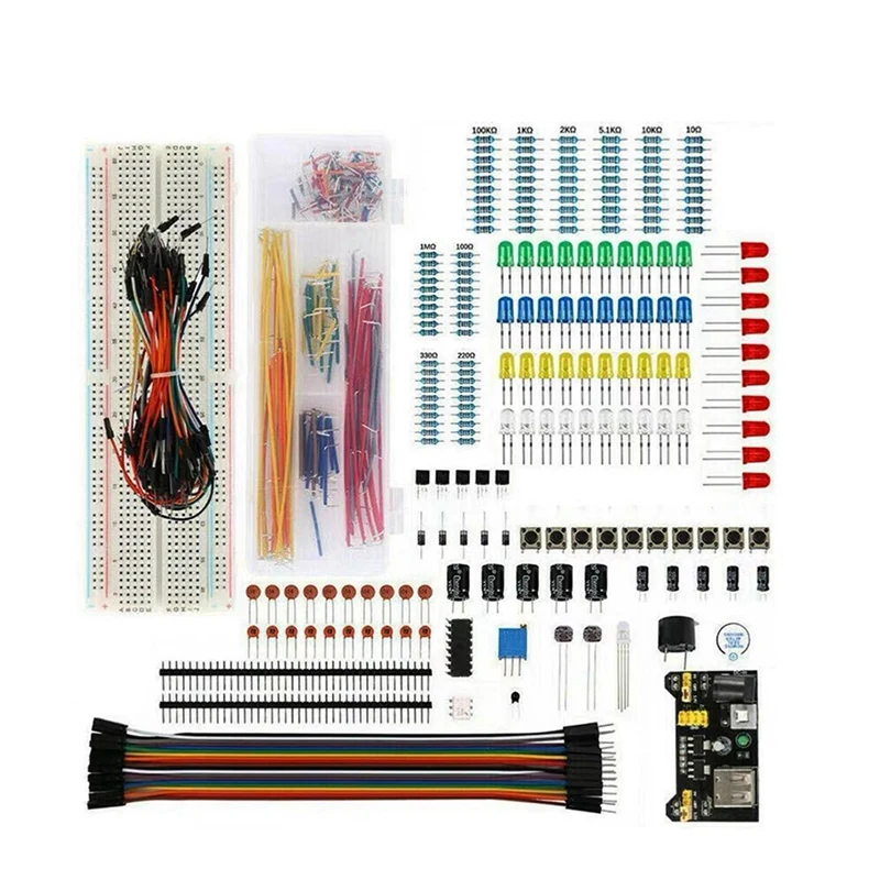 ABVJ-MB-102 DIY Project Starter Kit For Arduino UNO R3 Kit Electronic DIY Electronic Component Set With Points Breadboard