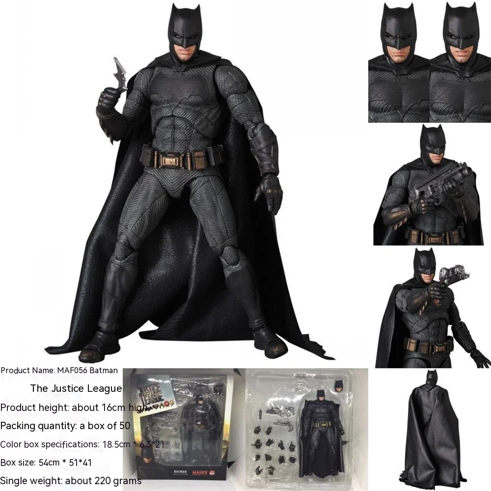 

Herocross 16cm Original Dc Movie Superhero Batman Joint Movable Pvc Sculpture Collection Model Toys For Children's Holiday Gifts