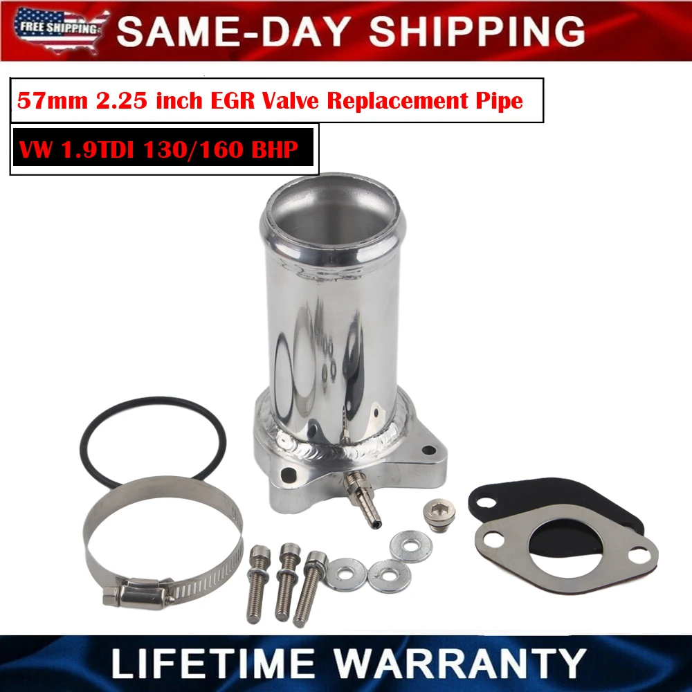 57mm 2.25inch Egr Valve Replacement Pipe For Vw 1.9 Tdi 130/160 Bhp