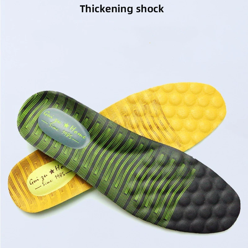 Breathable Deodorant Latex Massage Cowhide Leather Insole Orthopedic Pad Memory Foam Shoes Sole Shock-Absorb  Leather  Insoles