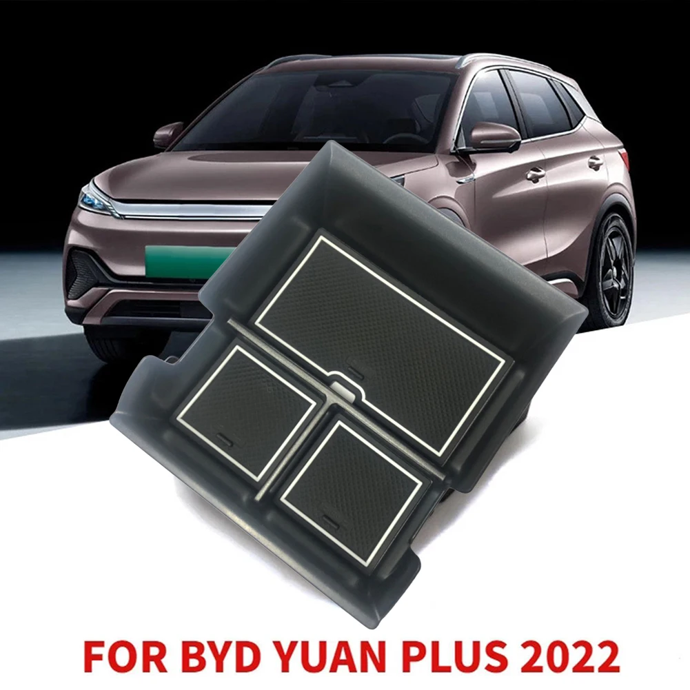 

1pc Car Centre Console Organizer Tray Holder Armrest Storage Box For BYD Atto 3 Yuan Plus 2022 Anti-slip Convenient Box