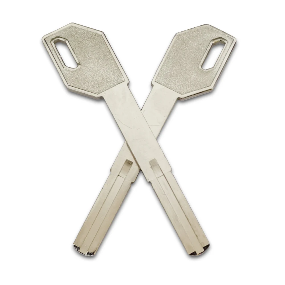 JMCKJ 5 10pcs Long necked gun handle double leaf fingerprint lock key blank, super C-level extended key embryo