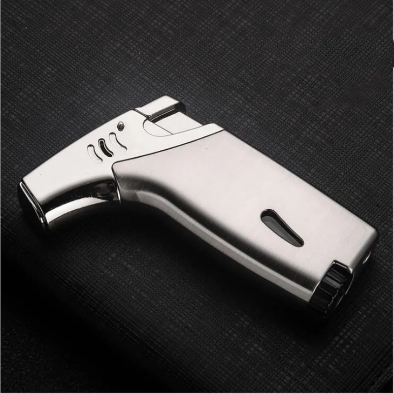 

Handheld Metal Windproof Inflatable Flamethrower, High-power Butane Gas Cigar Lighter, Life Tools, High-end Gifts for Men