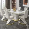 Marble Square Dining Table Set 4 Chairs and 6 Chairs,modern Luxury Gold with 6 Seater Restaurant Dining Room Furniture 1 Marble Square Dining Table Set 4 Chairs and 6 Chairs,modern Luxury Gold with 6 Seater Restaurant Dining Room Furniture 1