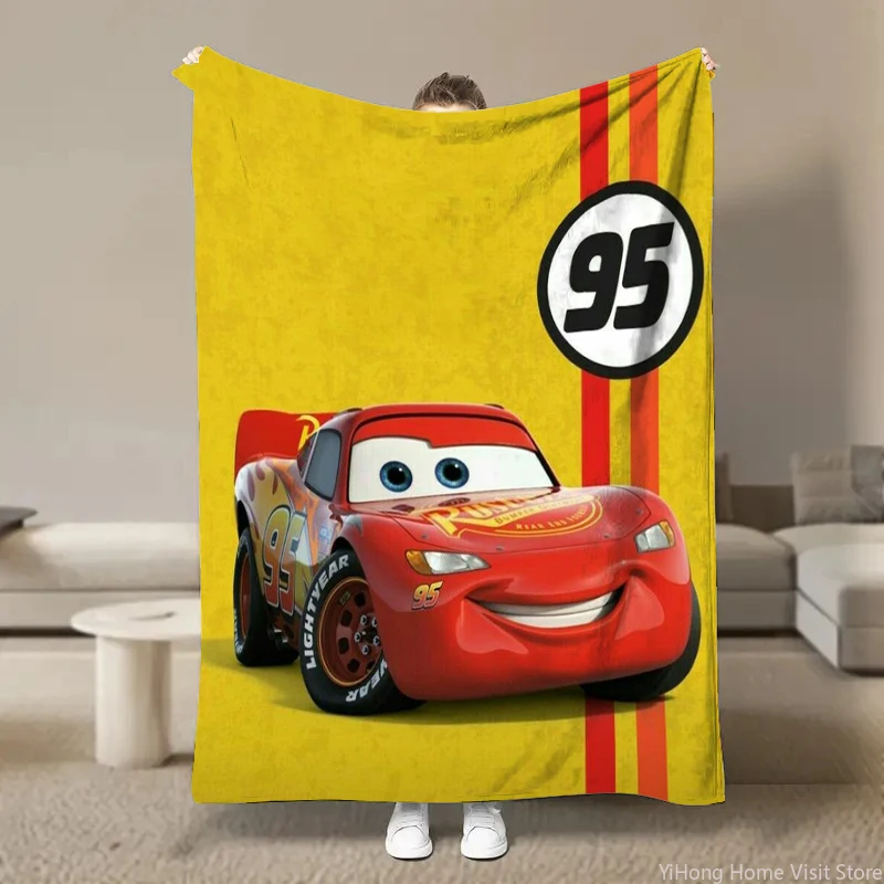 Disney Car Lightning Mcqueen Flannel Plush Soft Fluffy Break Nap Blanket Children's Cover Cartoon Blanket Children Anime Blanket 4