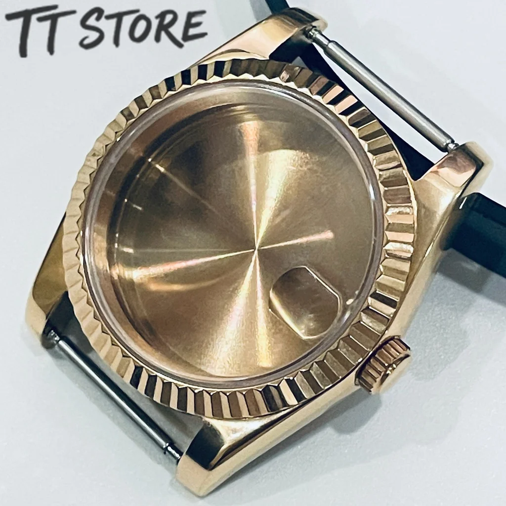 Premium Waterproof Watch Case with Sapphire Crystal - Silver, Black, Gold, and Rose Gold