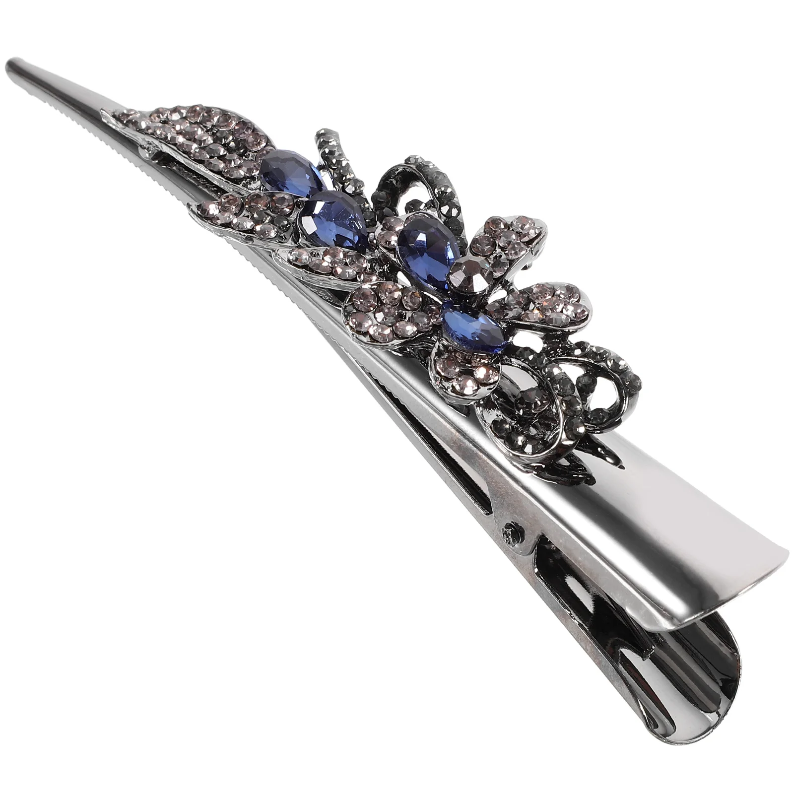 Rhinestone Hair Clip Metal Hair Clip Large Barrette Women Hairpin Vintage Hair Accessory