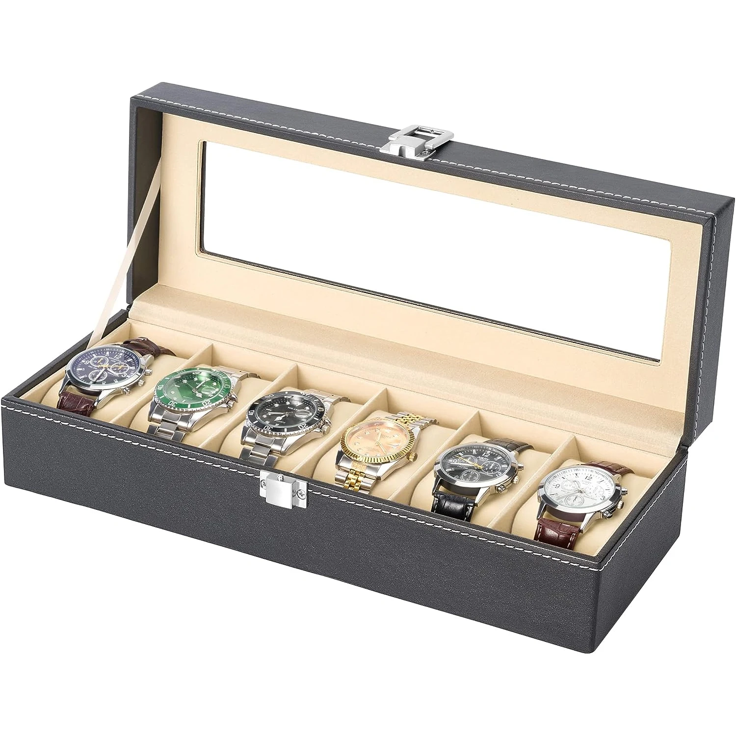 Watch Display Box Slot Men Watch Bracket Display Holiday Gifts