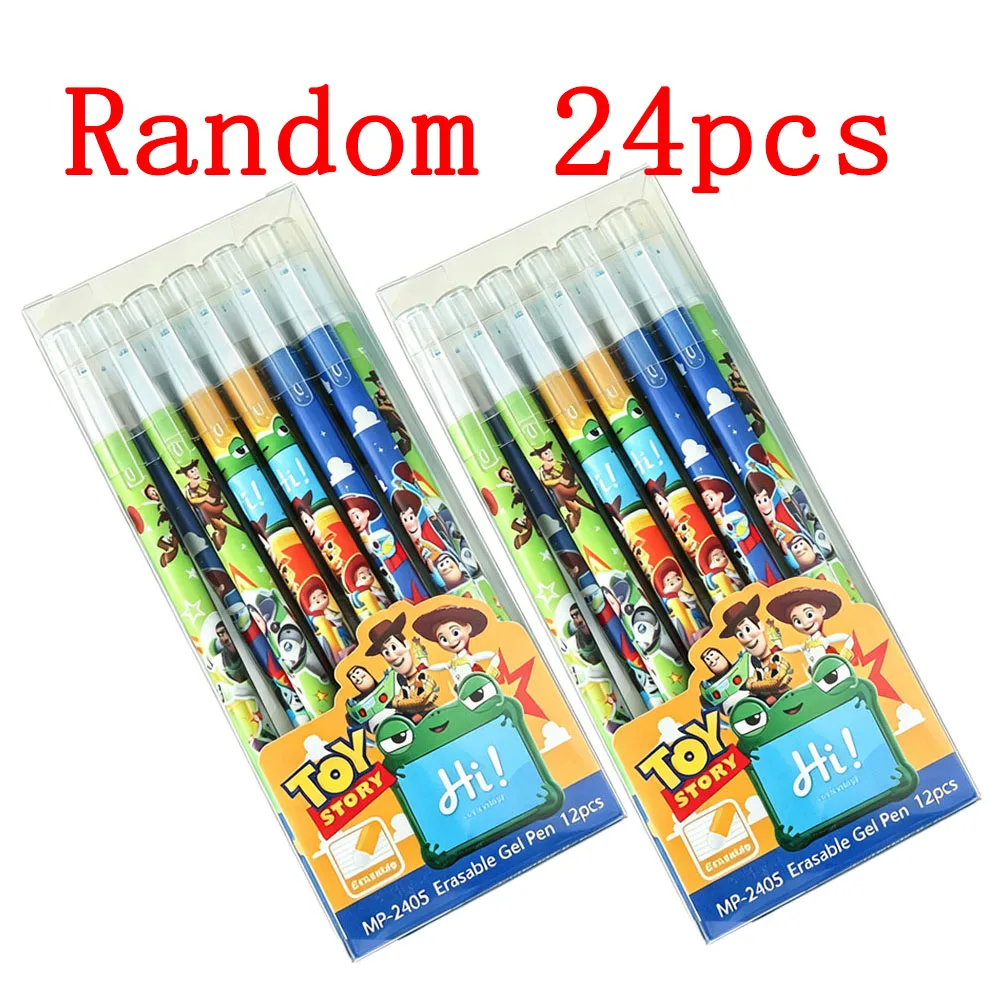 Set di 6/12/24 Penne Gel Cancellabili Toy Story, Inchiostro Blu, Punta Fine 0.5mm, per Studenti, Ufficio, Scuola, Regalo di Compleanno - immagine 3