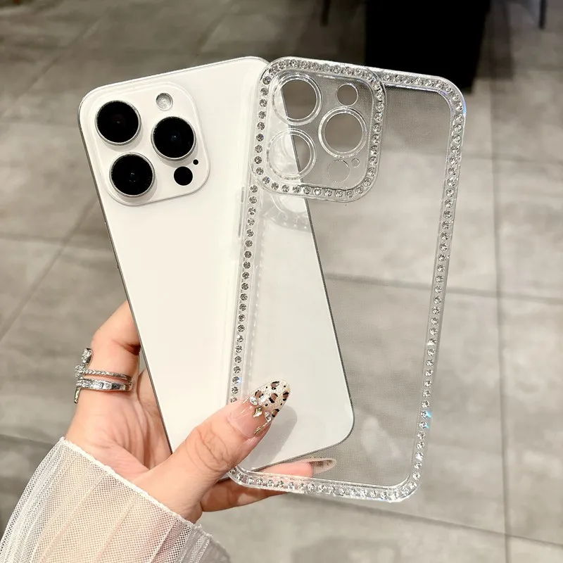 Luxury Glitter Bling Diamond Clear Phone Case - Soft Cover