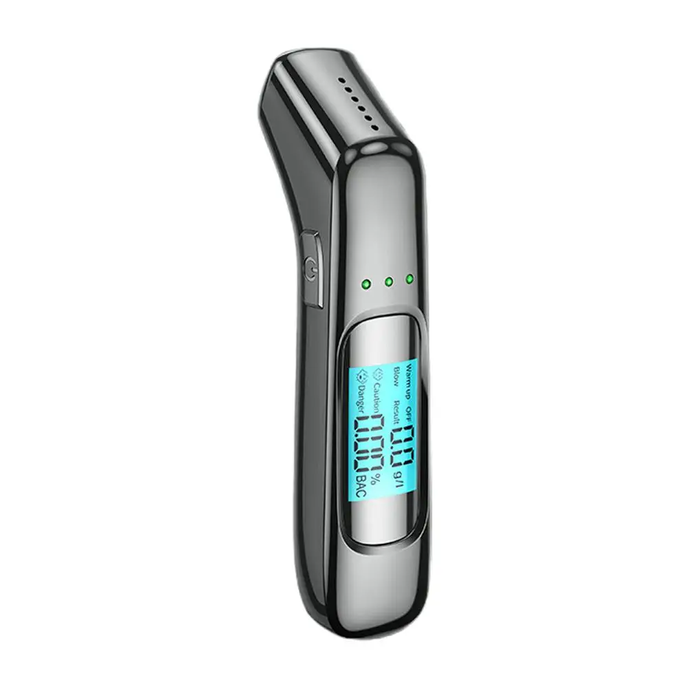 Breathalyzer Professional-Grade Accuracy Personal Alcohol with Portable Display LCD USB Tester Breathalyzer Alcohol C2R0