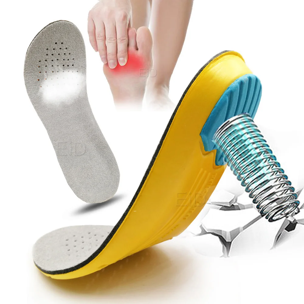 Schuh Einsätze Pad Weiche Sport Einlegesohlen Memory Schaum Atmungsaktive Outdoor Laufschuhe Silikon Gel Kissen Orthopädische Einlegesohlen EU 35-47 größe – Detail 25