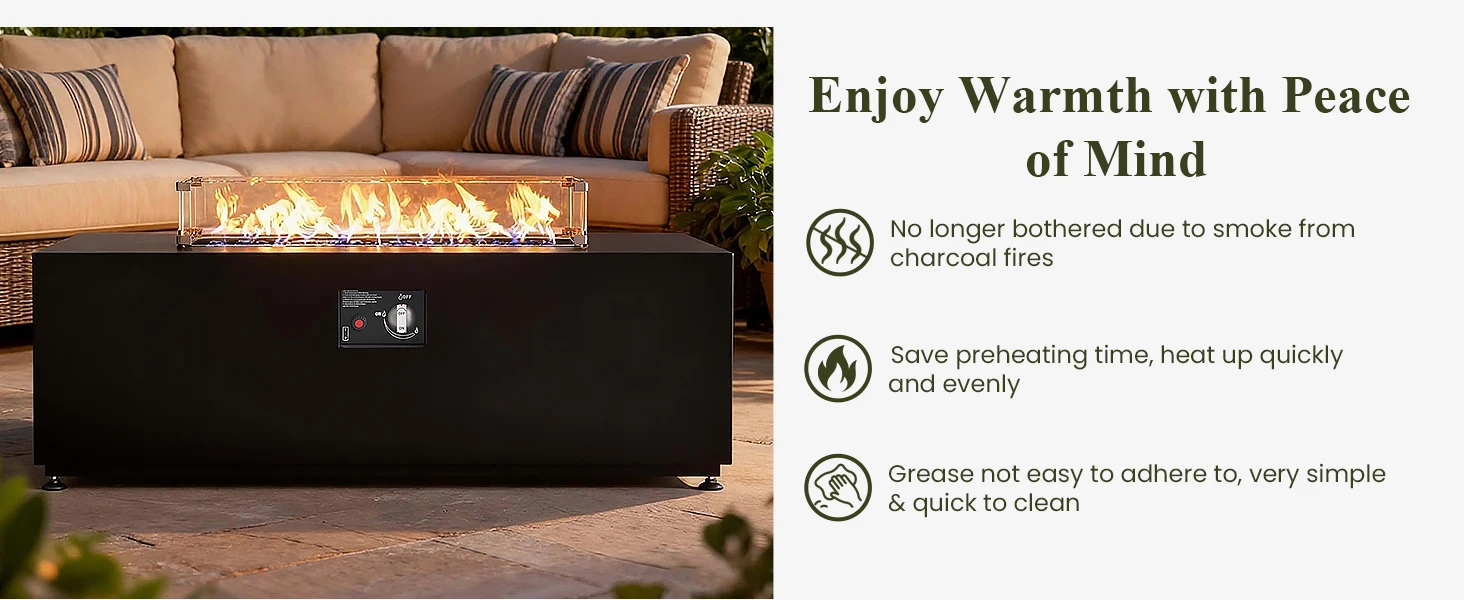 Outdoor Fire Pit Table