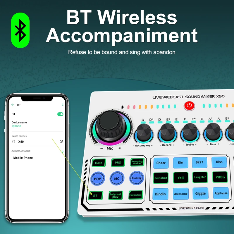 X50 オリジナルプロフェッショナルサウンドカードオーディオ