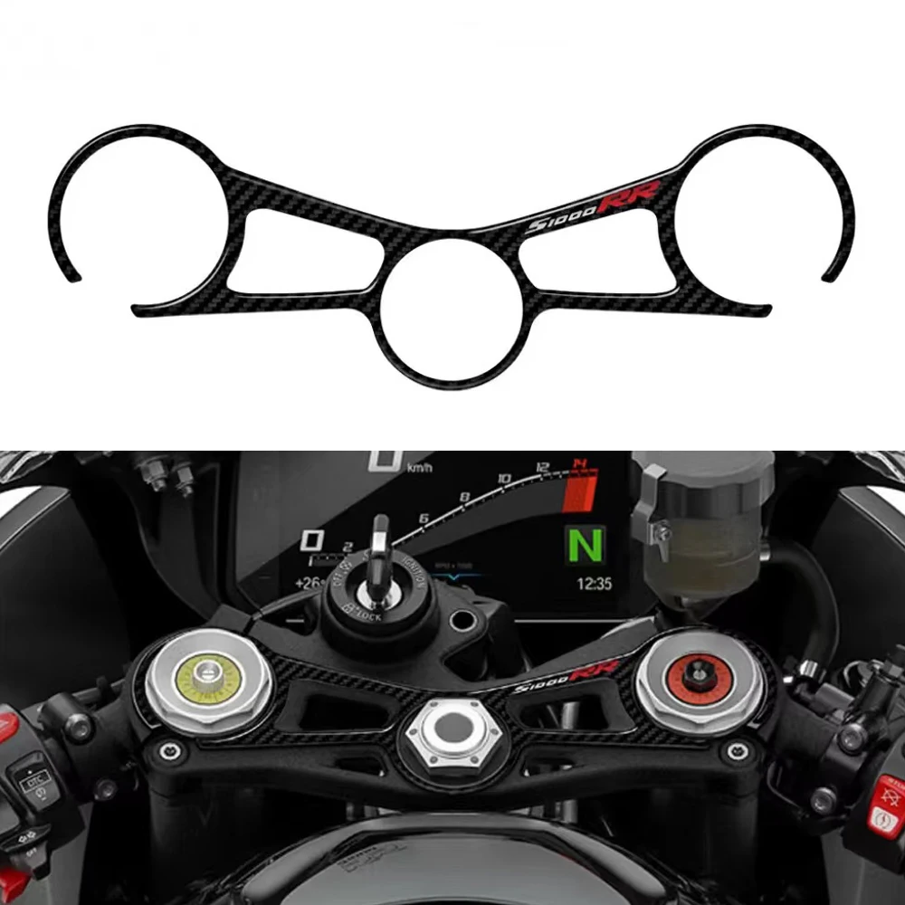 

3D Carbon-look Upper Triple Yoke Defender Sticker for BMW Motorrad S1000RR M1000RR 2019-2023