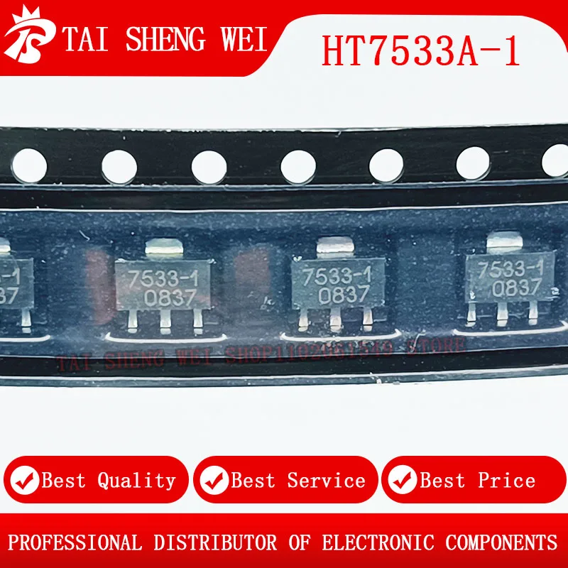 

20pcs HT7533A-1 HT7533-1 HT33 SOT23 Low voltage differential voltage stabilizing circuit New Original