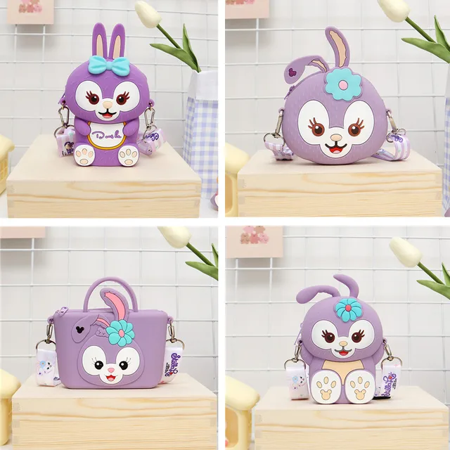 Disney Stellalou Backpack Kawaii Stellalou Bag Anime Children's Toys Kawaii Room Decor Cartoon Purse Bag for Girl Birthday Gifts 2
