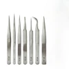 Stainless Steel Straight Curved Nail Tools Volume Eyelash Accurate Tweezers Nippers Pointed Clip Set Makeup Tools 2