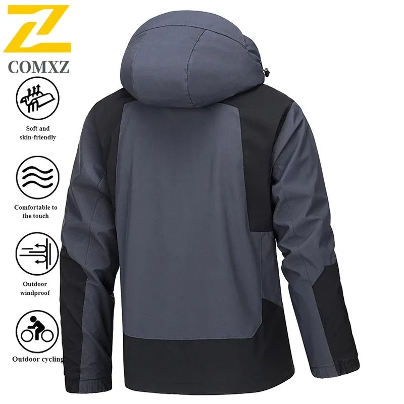 COMXZ Professional Cycling Jacket For Men Waterproof Mountain Road Bike All Weather Sports Windbreaker Rainwear Commute Gear