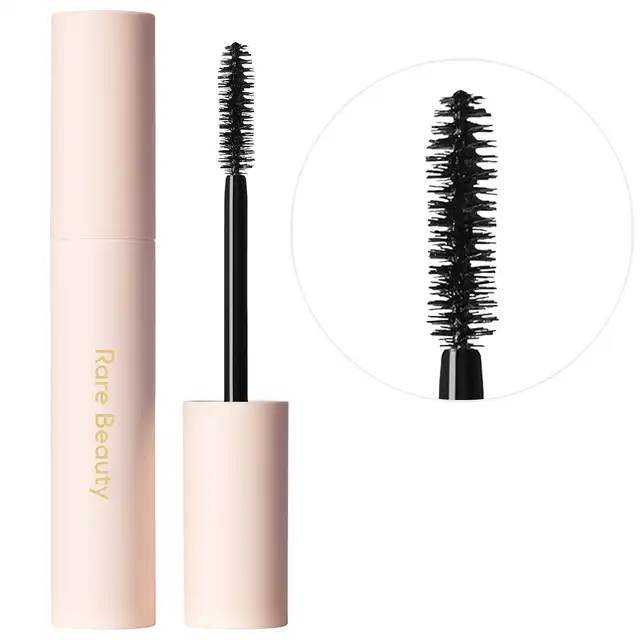 Mascara Rare Beauty à haute élasticité Perfect Strokes, mascara volumisant universel, Rare Beauty Volumizing Curling and Lengthening 1