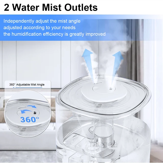 Air Humidifier 4L Large Capacity Humidifier Home Bedroom Office Ultrasonic Water Humidifier Aroma Diffuser with Remote Control 5