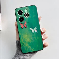 Custodia per telefono in silicone morbido con marmo nero alla moda - Cover protettiva elegante