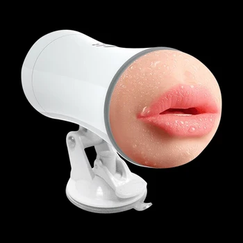 Dual-Channel Vibrating Male Masturbator – Hands-Free Realistic Design | Oman & UAE (VIP04)