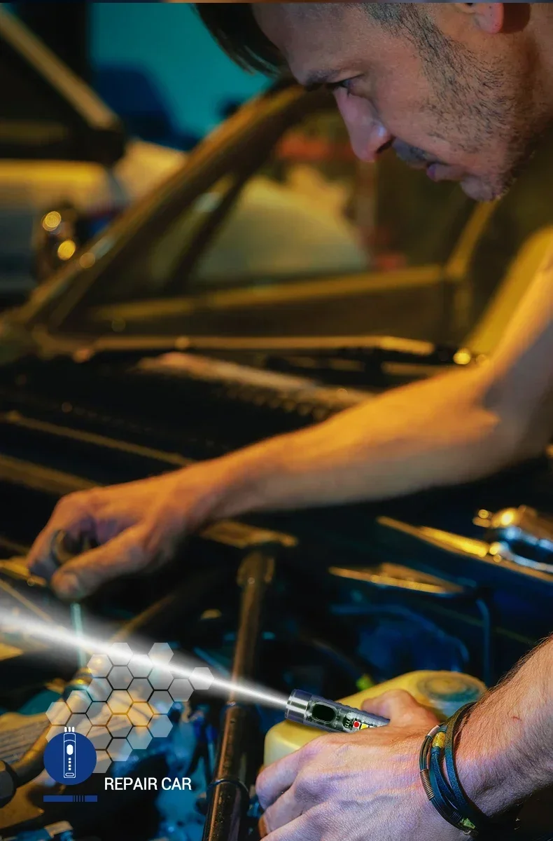 Мини фенерче с USB-C порт за зареждане