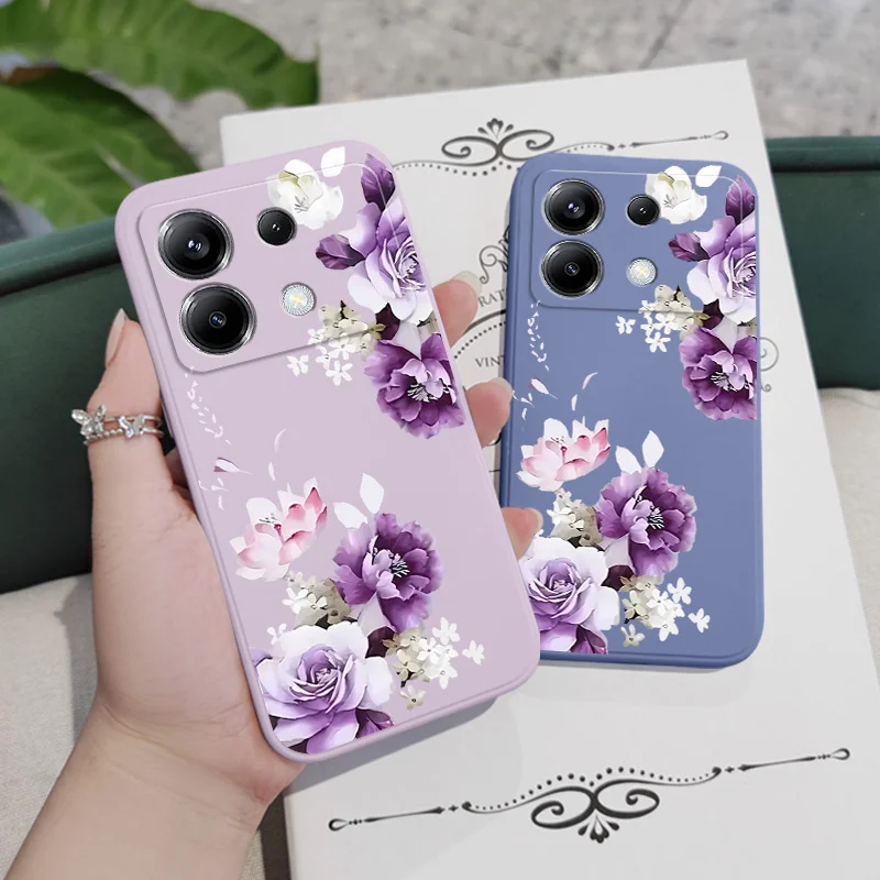 Elegant Peony Silicone Phone Case - Stylish and Durable Cover