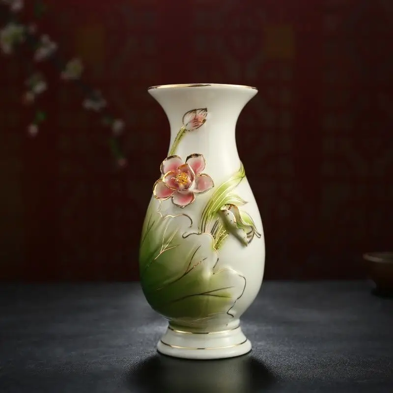 

Buddha Hall for Vases, Avalokitesvara Vases, Ceramic Buddha Table Vases, Buddha Front for Flower Home Decoration