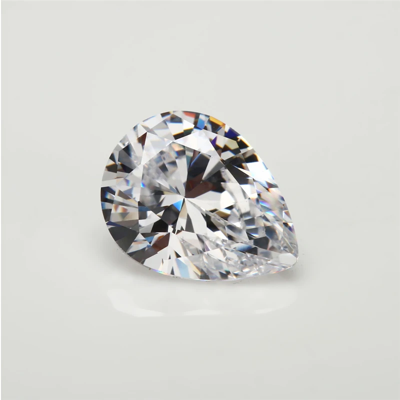 1pc Pear Cut D Color Lab Grown Loose Moissanites Stone Test Positive Size 3x4mm~8x12mm  (Size3mm-5mm Without Certificate)