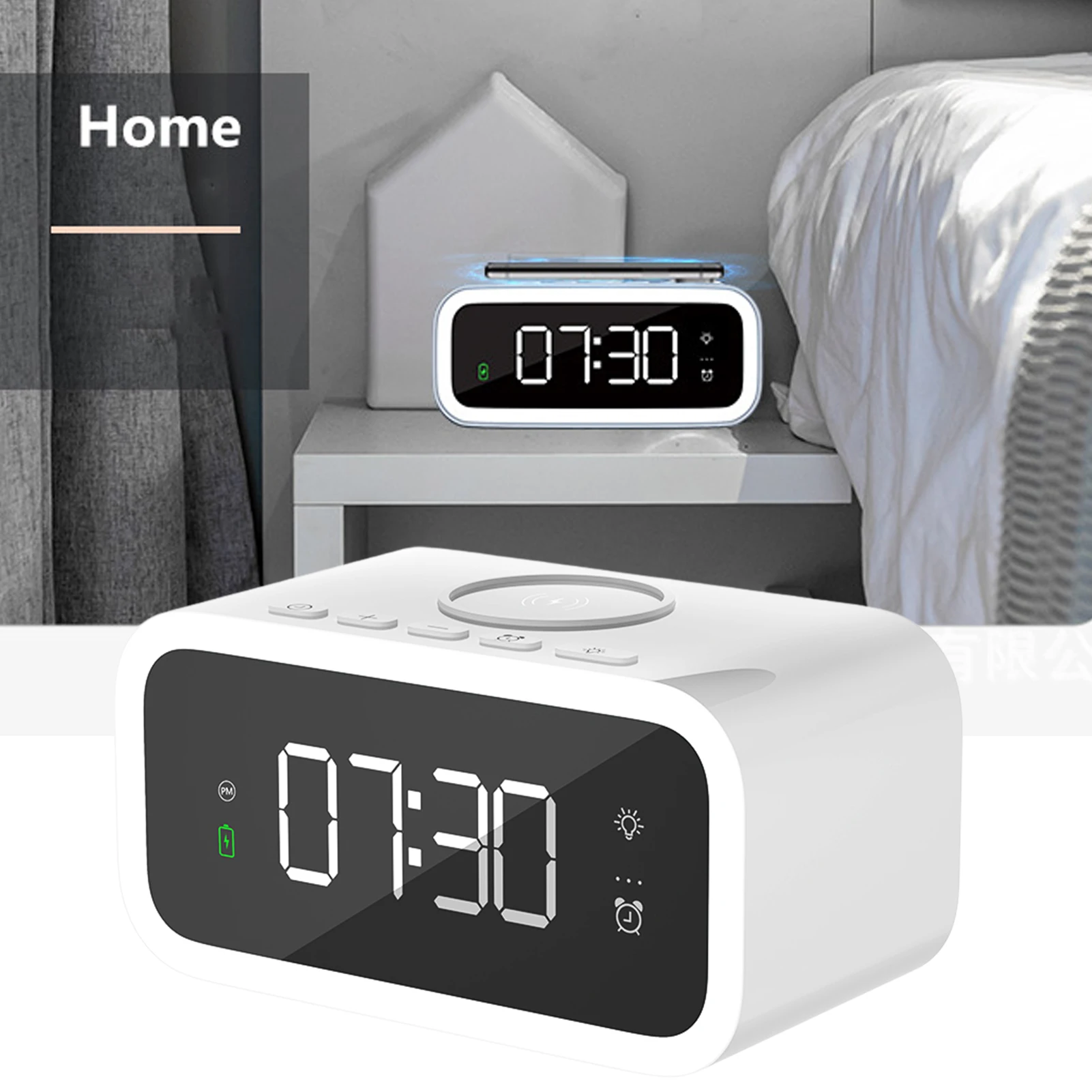 Digital Alarm Clock Smart Alarm Clock With USB Charger Smart Alarm