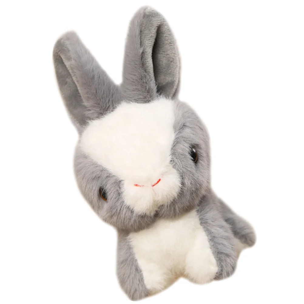 Animal Rabbit Pendant Child Children’s Stuffed Toy Car Hanging Accessories for Women Plush Bunny Keychain baby knit bunny hat for boys girl autumn winter warm kids beanie adult children parent child 3d cat hats newborn photography cap