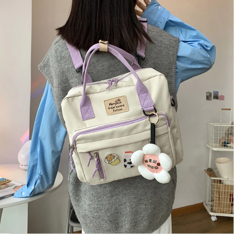 Fashion Korean Canvas Backpack Women Girl  Small Canvas Backpack Girl -  Korean Style - Aliexpress