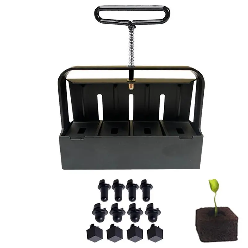 

Mini Soil Blocker Soil Blocks For Plant Starting 2 Inch Garden Blocking Tools Plant Starter Tray Stainless Steel Soil Blocks For