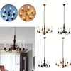 1:87 HO Scale Ceiling Light Miniature Kids Dollhouse LED Model Furniture Decor Toy Golden/Copper Chandelier Decor Accessories 1