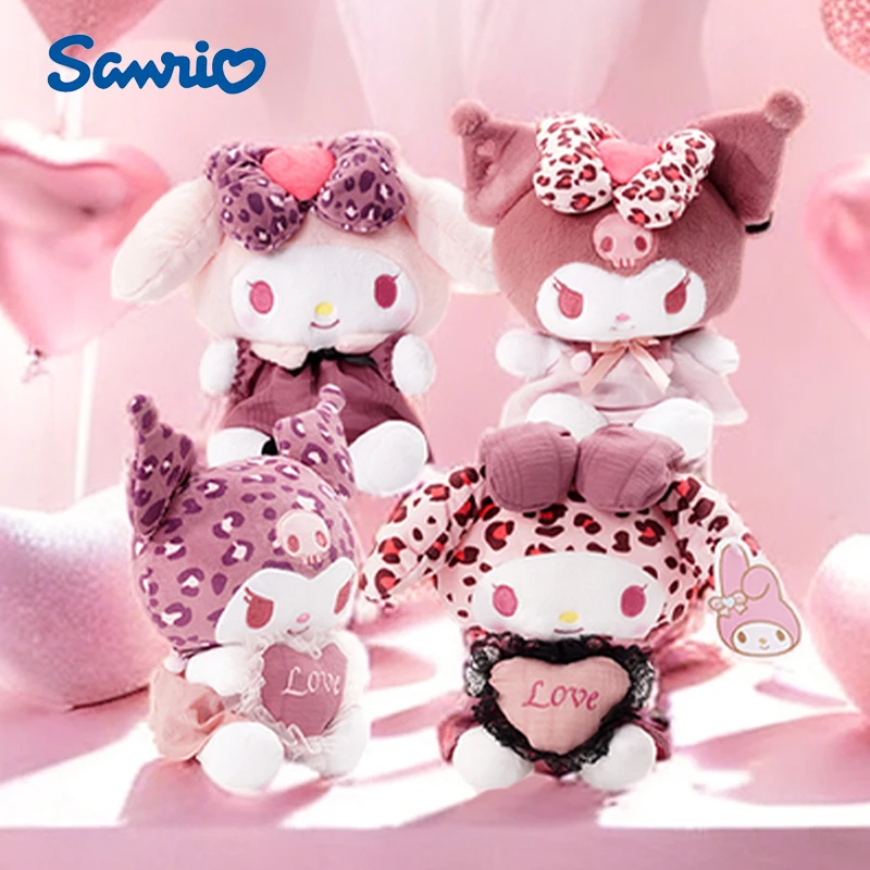 

Мягкая Плюшевая Кукла Sanrio Kuromi Melody Love Series, плюшевая игрушка, плюшевые куклы, подарок для любимой девушки на день рождения, День святого Валентина