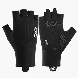 Breathable Anti - Slip Shock - Absorbing Summer Cycling Gloves for Outdoor Sports & Fitness (Black)