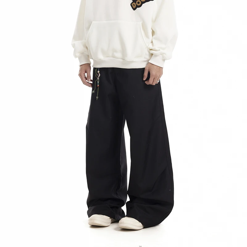 PFNW American Vintage Baggy Pleated Loose Wide Leg Scimitar Suit Pants Men's Simple Micro Lounge Pants Spring 2025 New 28W5992 4