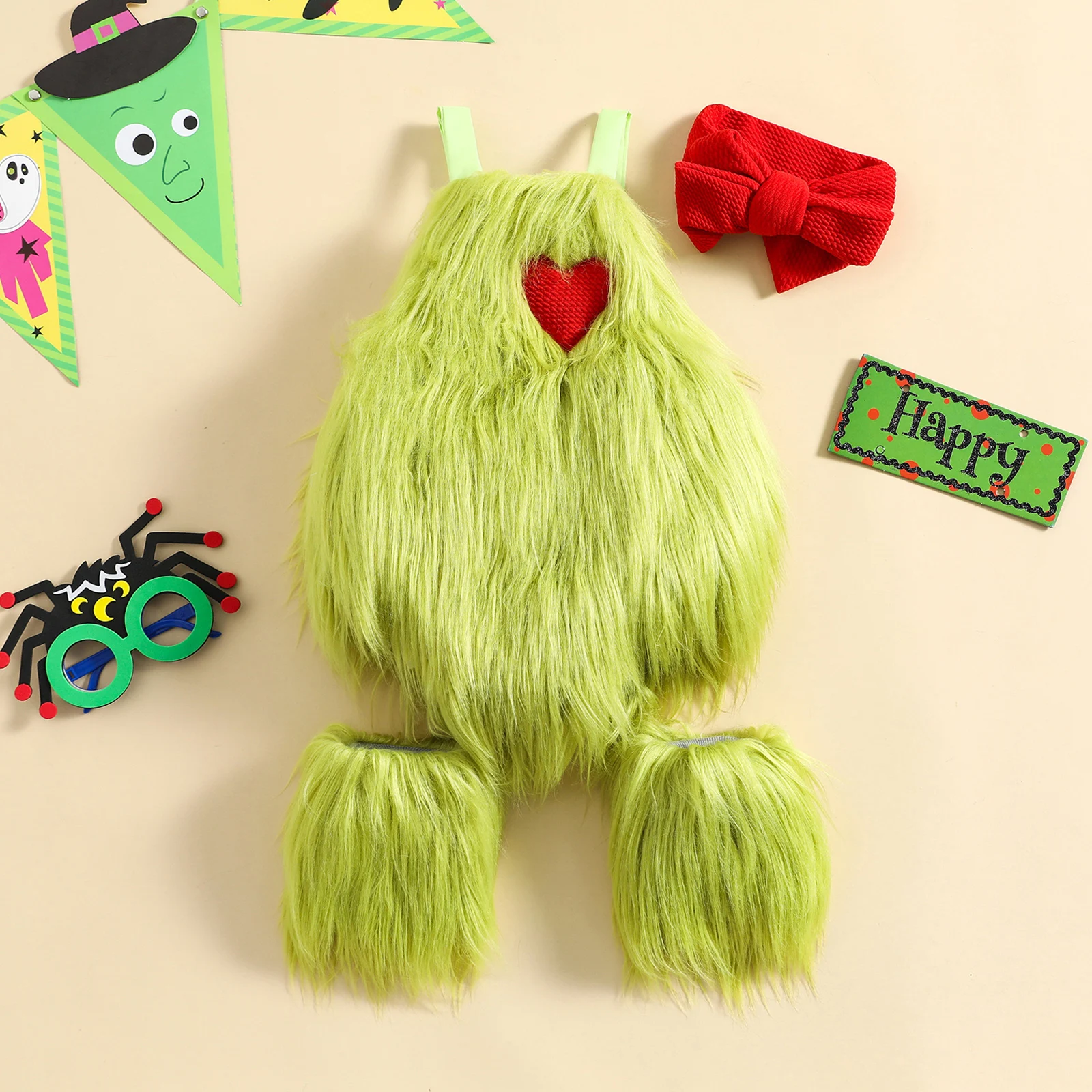 Little Grinch Baby Costume 2