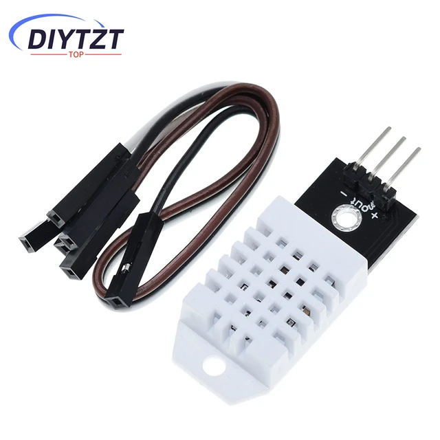 DIYTZT 1/5PCS DHT22 Digital Temperature and Humidity Sensor AM2302 Module+PCB with Cable For Arduino 6