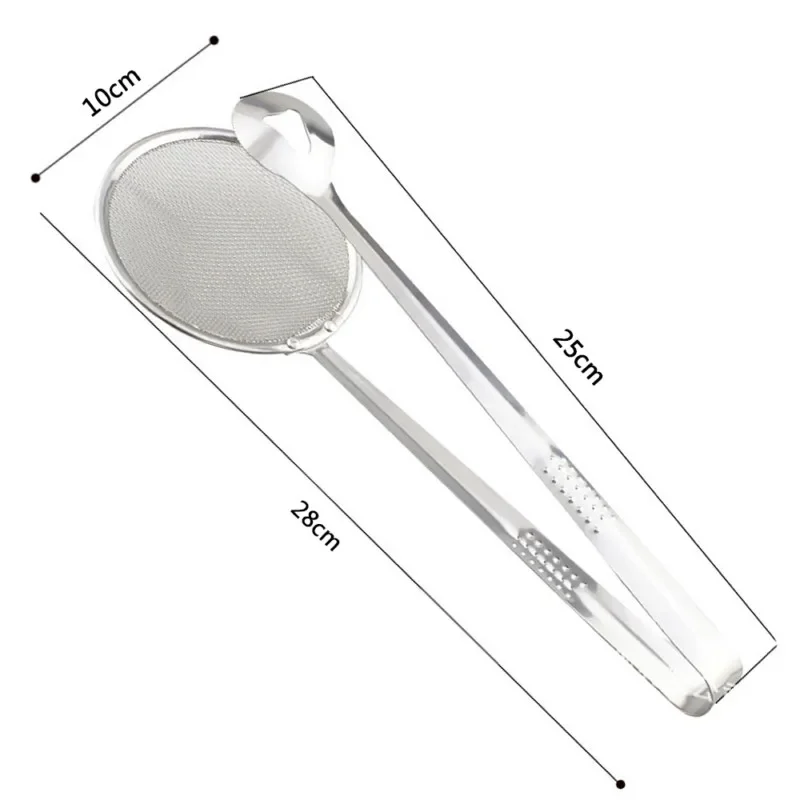 Kitchen Accessories Multifunction Stainless Steel Sieve Filter Spoon Fried Food Oil Strainer Clip Handheld Cooking Tools Gadgets oil strainer